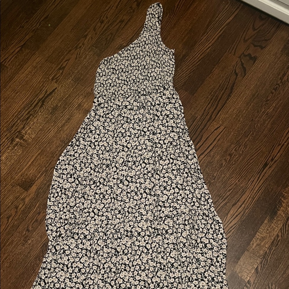 One shoulder Floral Dress